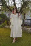 Designer Chikankari Anarkali Readymade Suits Wholesale Market In Surat With Price